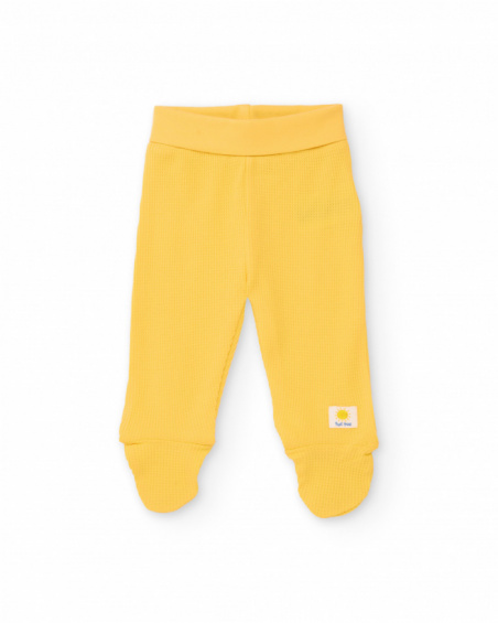 Conjunto de tricô para recém-nascido com fecho lateral