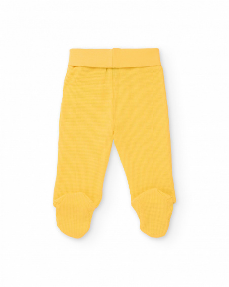 Conjunto de tricô para recém-nascido com fecho lateral