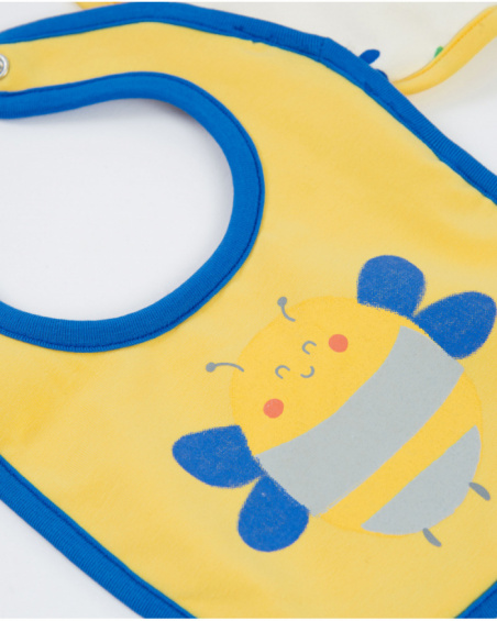 Pack de babadores de tricô para recém-nascido com design de