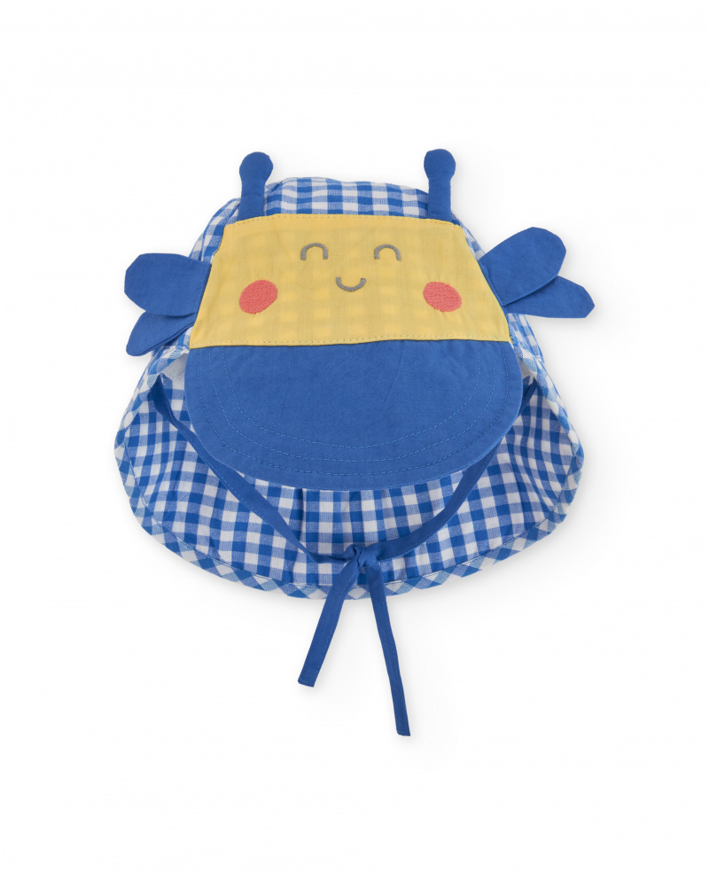 Gorro de tricô para recém-nascido com detalhes em relevo