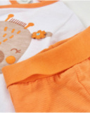 Conjunto de tricô para recém-nascido com estampado de girafa