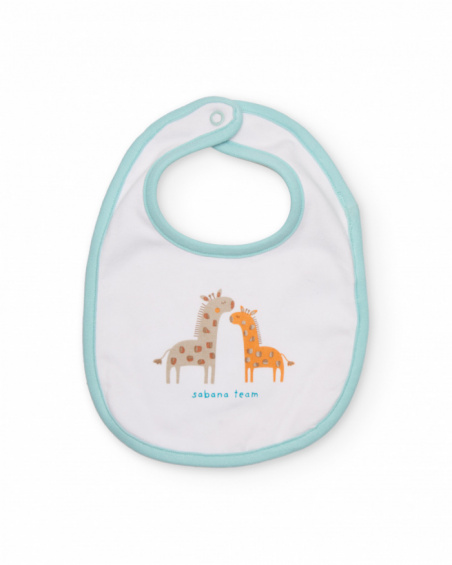 Pack de babadores de tricô para recém-nascido com fecho de