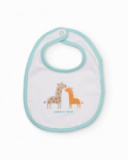 Pack de babadores de tricô para recém-nascido com fecho de