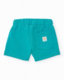 Conjunto de tricô para recém-nascido com bolso decorativo