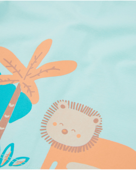 Conjunto de tricô para recém-nascido com estampado de leão