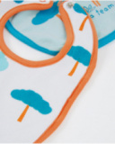 Pack de babadores de tricô para recém-nascido com design savana