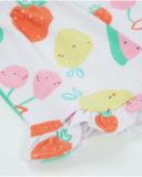 Conjunto de tricô para recém-nascido com detalhe frontal em