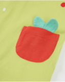 Macacão de tricô para recém-nascido com design de fruta