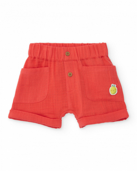 Conjunto de tricô para recém-nascido com design às riscas