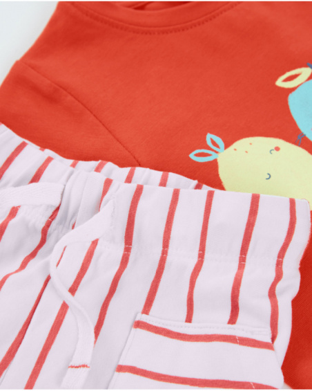 Conjunto de tricô para recém-nascido com patch bordado