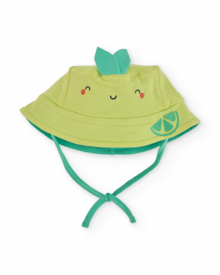 Gorro de tricô para recém-nascido com tira ajustável