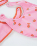 Pack de babadores de tricô para recém-nascido com fecho atrás