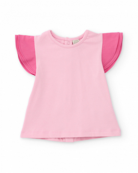 Conjunto de tricô para recém-nascido com carinha sorridente