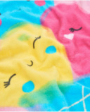 Toalha poncho de tricô para recém-nascido com capuz