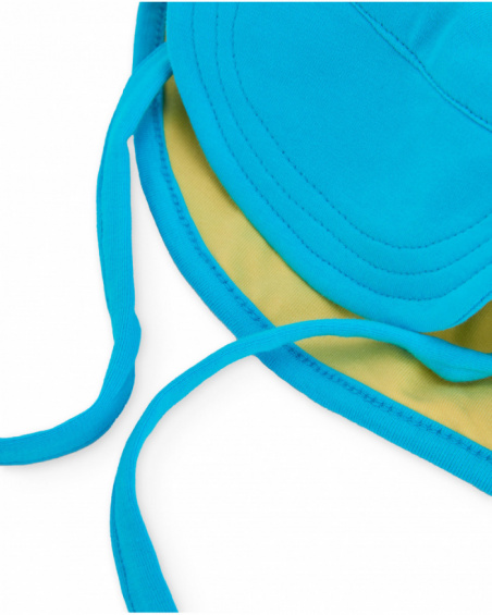 Gorro para recém-nascido em tecido com motivo peixe