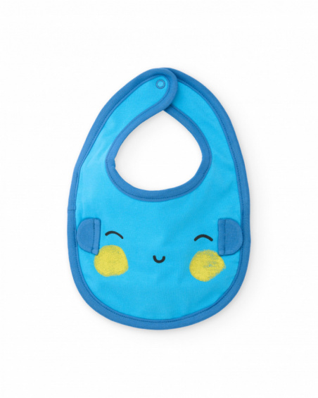 Pack de babadores de tricô para recém-nascido com fecho atrás