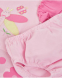 Vestido de tricô para recém-nascido com design de libélula