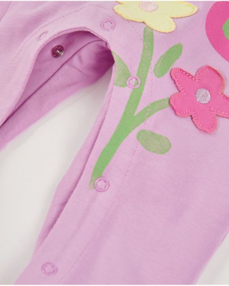 Macacão de tricô para recém-nascido com detalhes em relevo