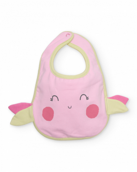 Pack de babadores de tricô para recém-nascido com fecho atrás