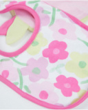 Pack de babadores de tricô para recém-nascido com fecho atrás