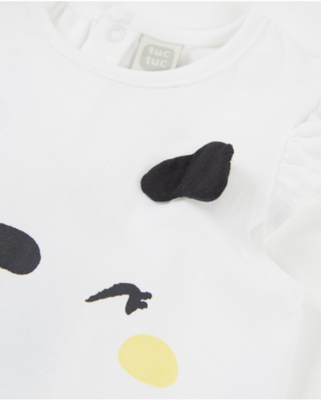 Conjunto de tricô para recém-nascido com estampado de pintinhas