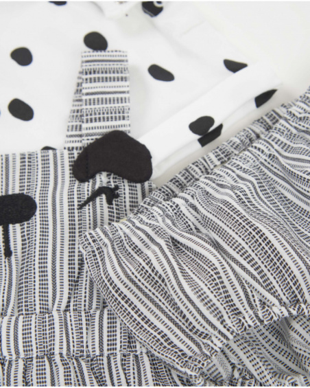 Conjunto de tricô de três peças para recém-nascido