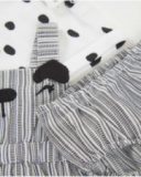 Conjunto de tricô de três peças para recém-nascido