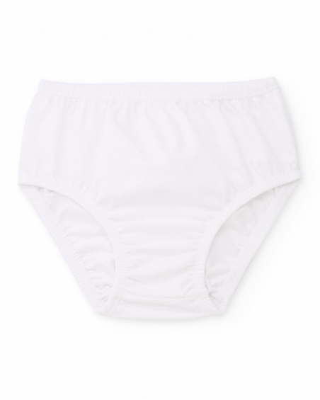 Vestido de tricô para recém-nascido com folhos nos ombros