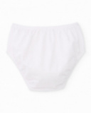 Vestido de tricô para recém-nascido com folhos nos ombros