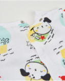 Conjunto de tricô para recém-nascido com bolsos dianteiros