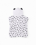 Toalha poncho de tricô para recém-nascido com orelhinhas