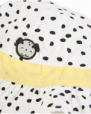 Gorro para recém-nascido em tecido com orelhinhas em relevo