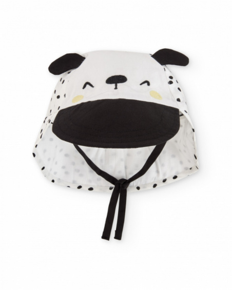 Gorro para recém-nascido em tecido com pala