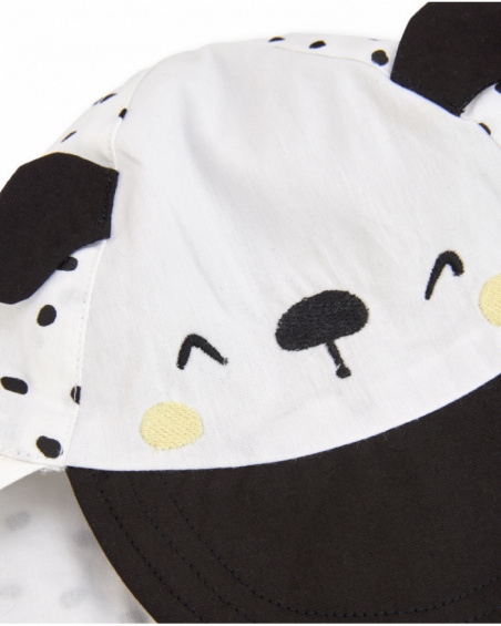 Gorro para recém-nascido em tecido com pala