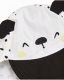 Gorro para recém-nascido em tecido com pala