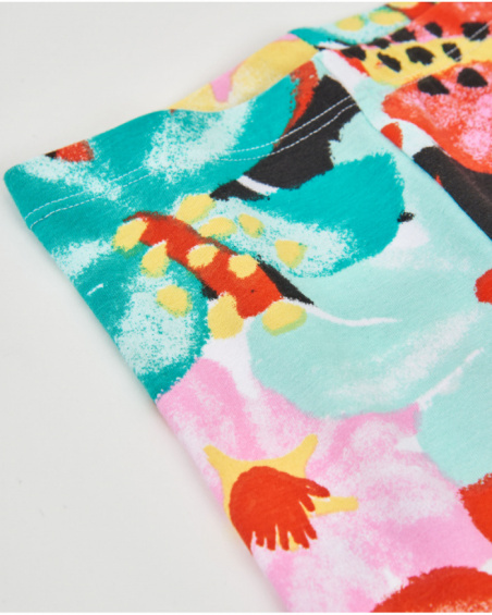 Leggings de menina em malha com estilo alegre