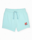 Conjunto de menino em malha com estampado de surf