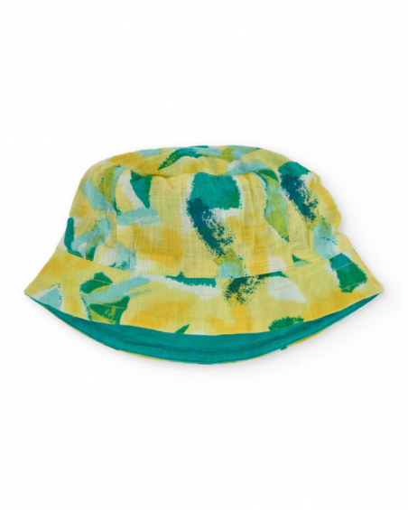 Gorro de menino em malha com design reversível