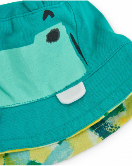 Gorro de menino em malha com design reversível