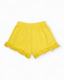 Conjunto de menina em malha com design de verão