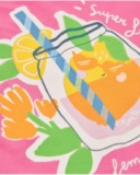 T-shirt de menina em malha com motivo de limonada