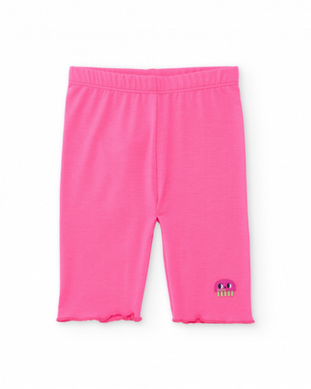 Conjunto de menina em malha com estampado de fundo marinho