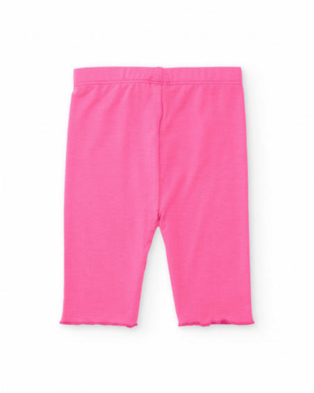 Conjunto de menina em malha com estampado de fundo marinho