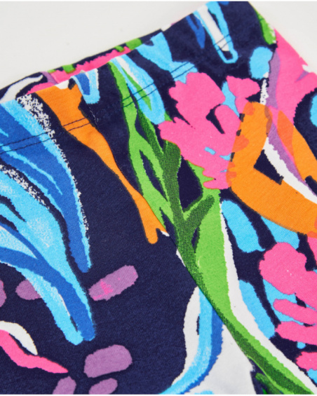 Leggings de menina em malha com corte justo