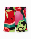 Leggings de menina em malha com design de frutas
