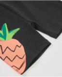 Leggings de menina em malha com estampado lateral