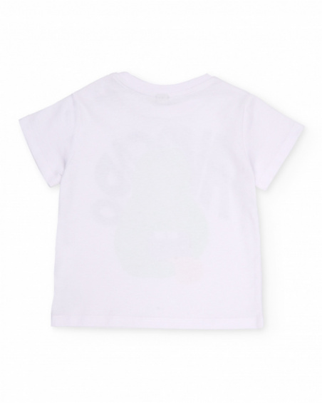 Conjunto de menino em malha com grande estampado frontal