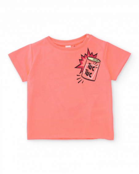 T-shirt de menino em malha com motivo em estilo pop