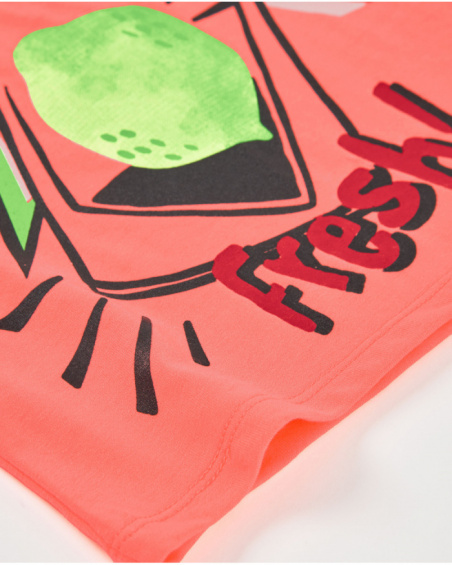 T-shirt de menino em malha com motivo em estilo pop