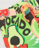 Bermuda de menino em malha com estampado banda desenhada